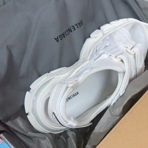 White balenciaga sandals